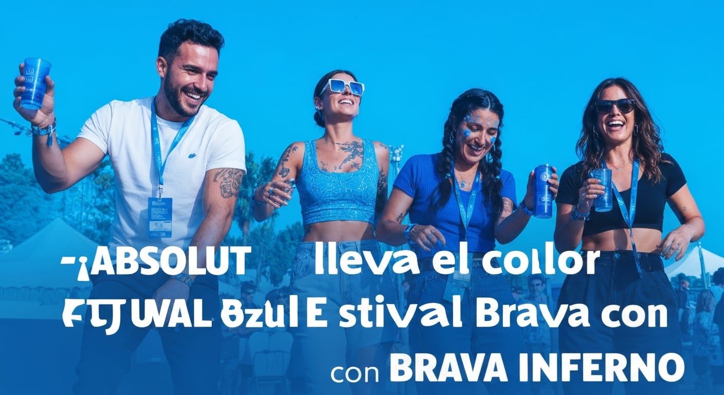 Absolut lleva el color azul al Festival Brava con Brava Inferno