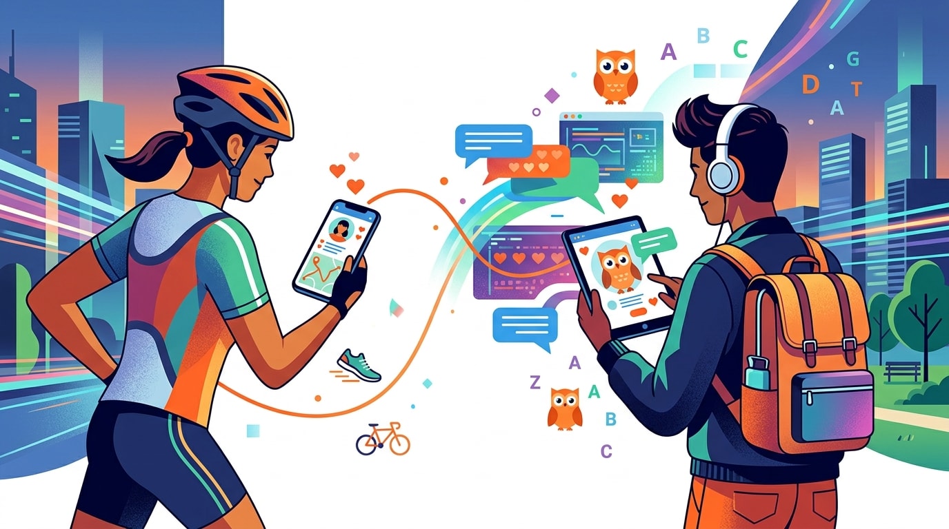 Inesperadas aplicaciones de citas: Strava y Duolingo