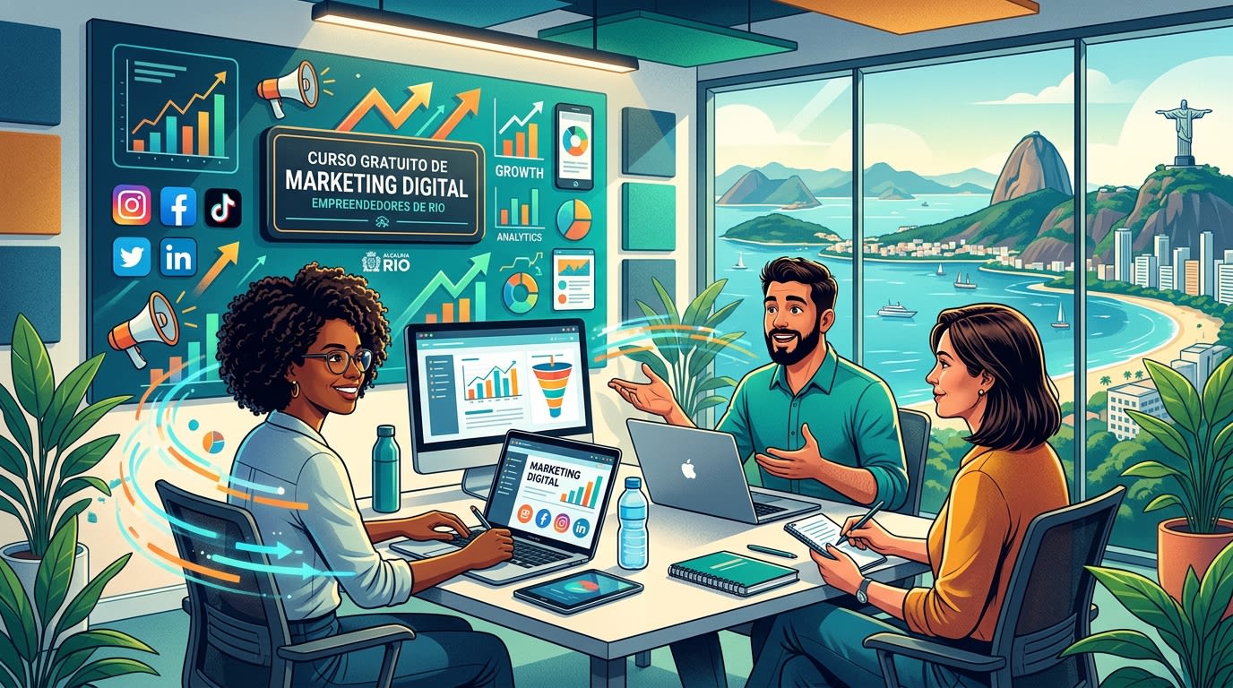 La Alcaldía ofrece curso gratuito de marketing digital para emprendedores de Río de Janeiro