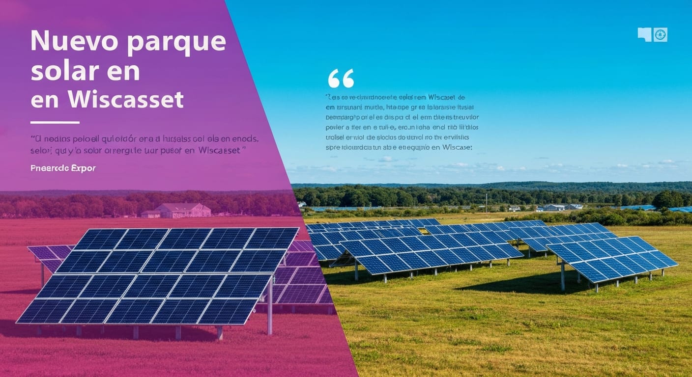 Nuevo parque solar en Wiscasset
