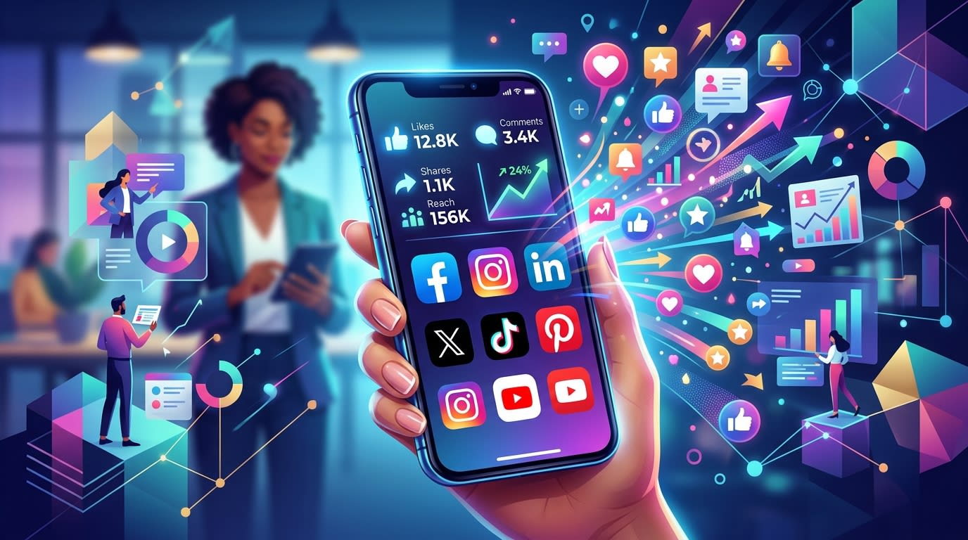 AI en Redes Sociales: Mercado Alcanzará $9.59B para 2030