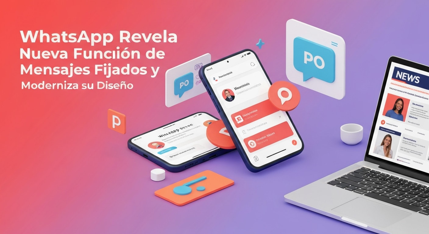 WhatsApp Revela Nueva Función de Mensajes Fijados y Moderniza su Diseño