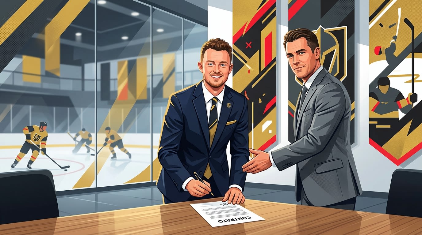 Los Golden Knights de Las Vegas firman contrato con Jack Eichel