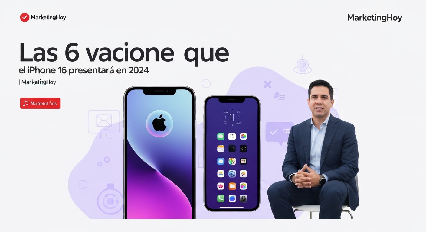 Las 6 innovaciones que el iPhone 16 presentará en 2024 | MarketingHoy