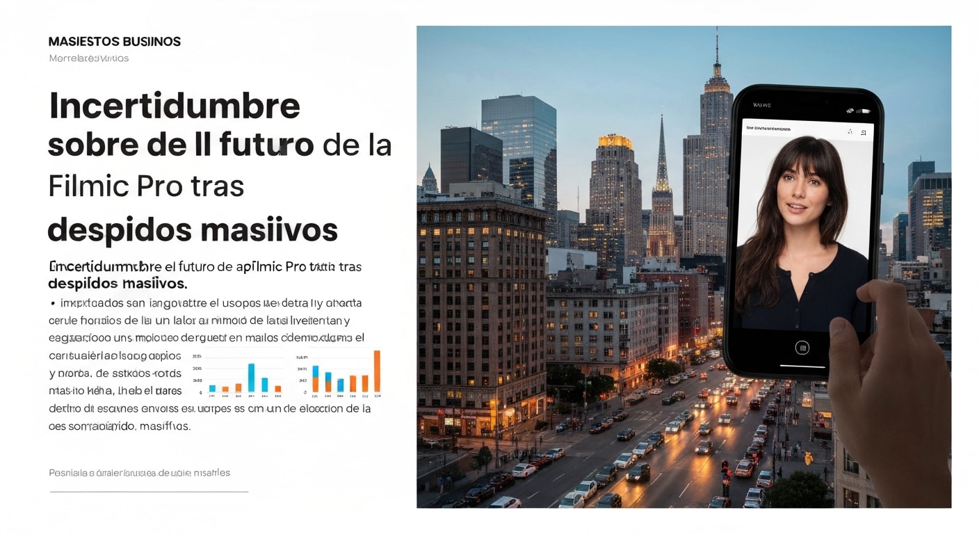 Incertidumbre sobre el futuro de la app Filmic Pro tras despidos masivos
