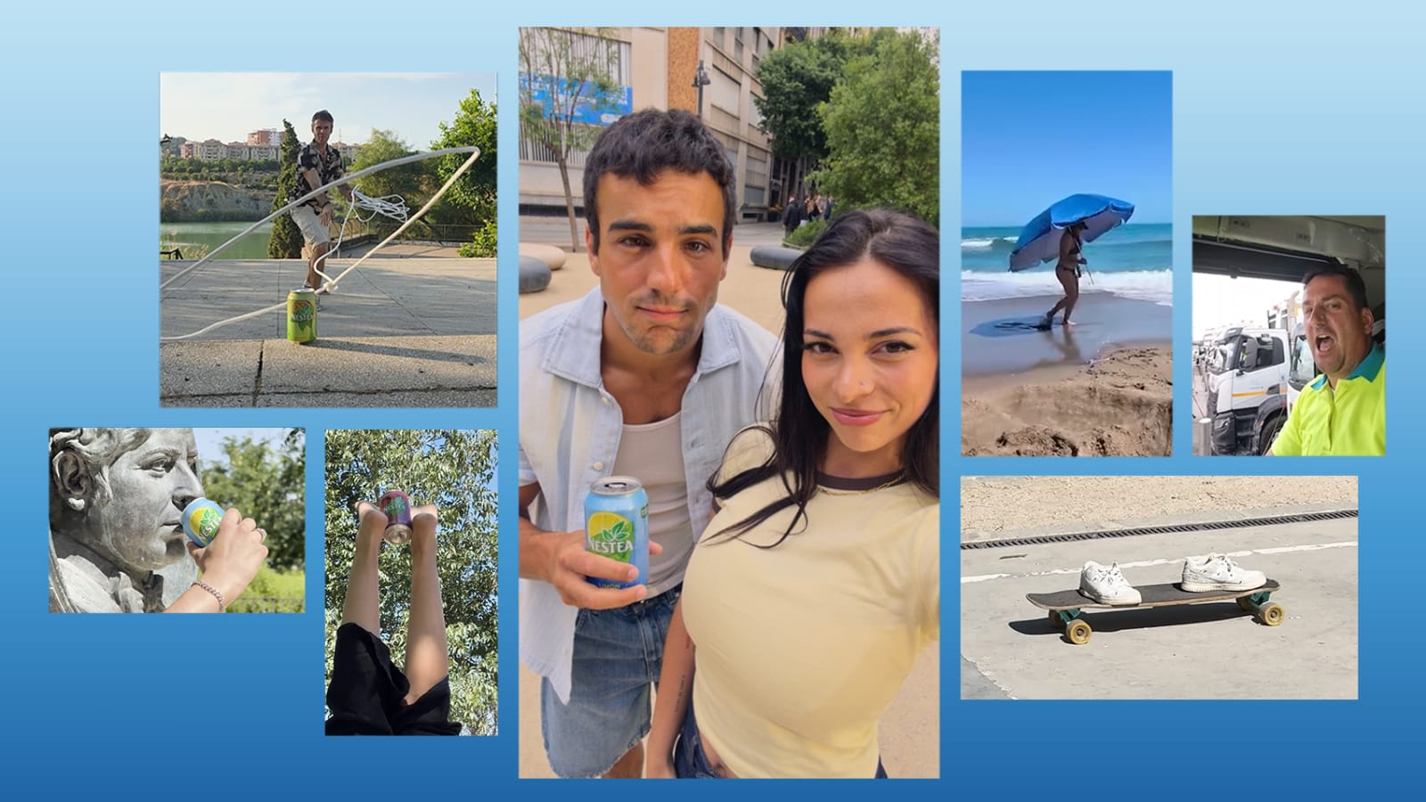 Personas protagonizan la nueva fase de la campaña Fluye con Nestea con videos reales de la comunidad