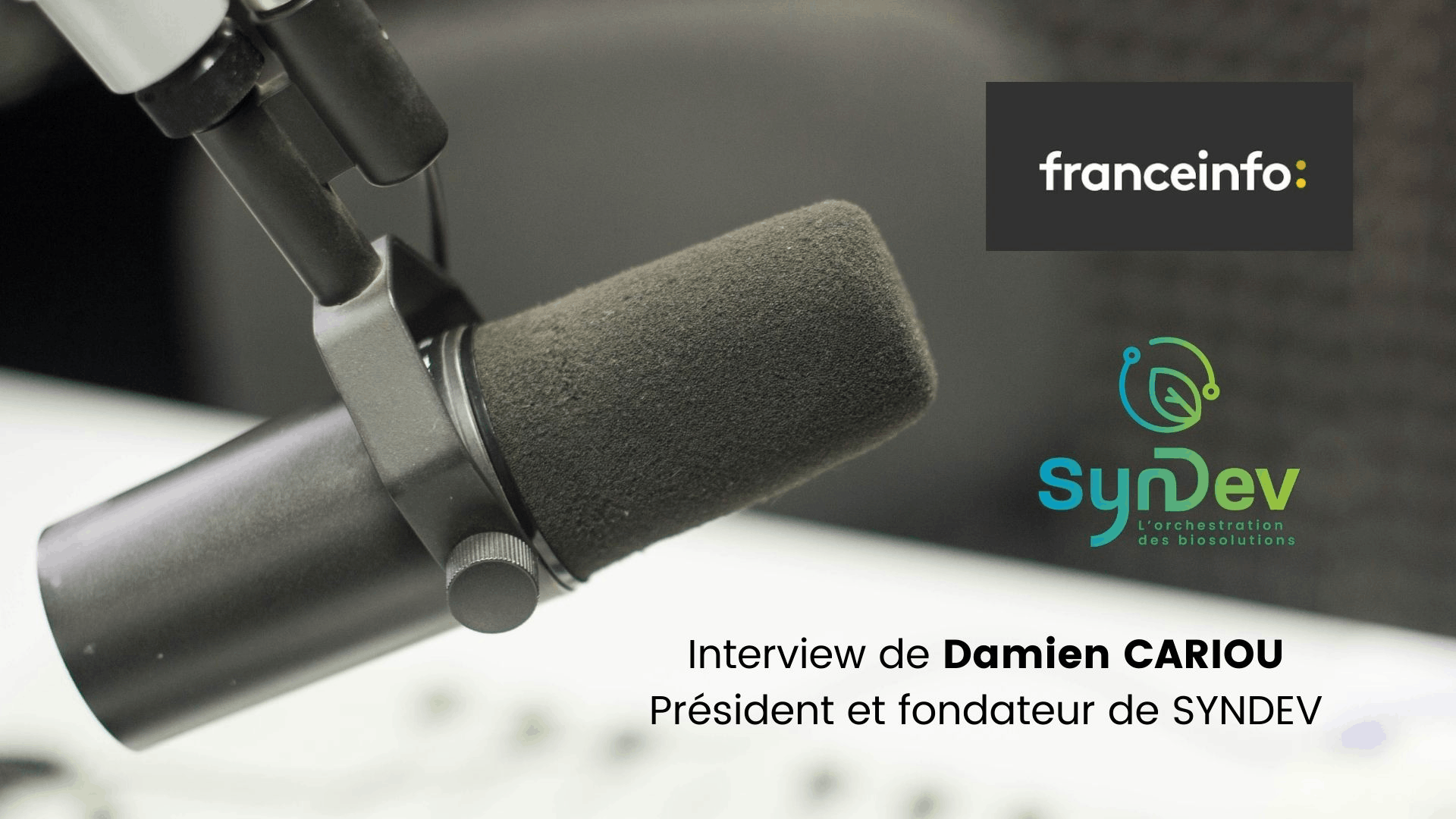 Damien en interview sur France Info au sujet des fermes intensives