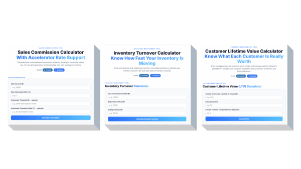 Free business calculators and tools