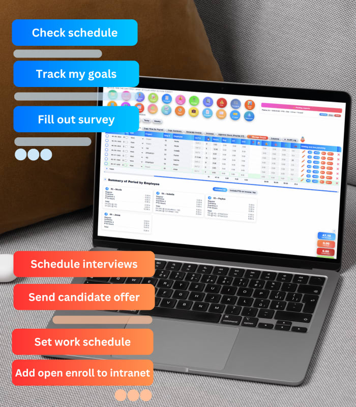 Updoot People tools: time clock and onboarding