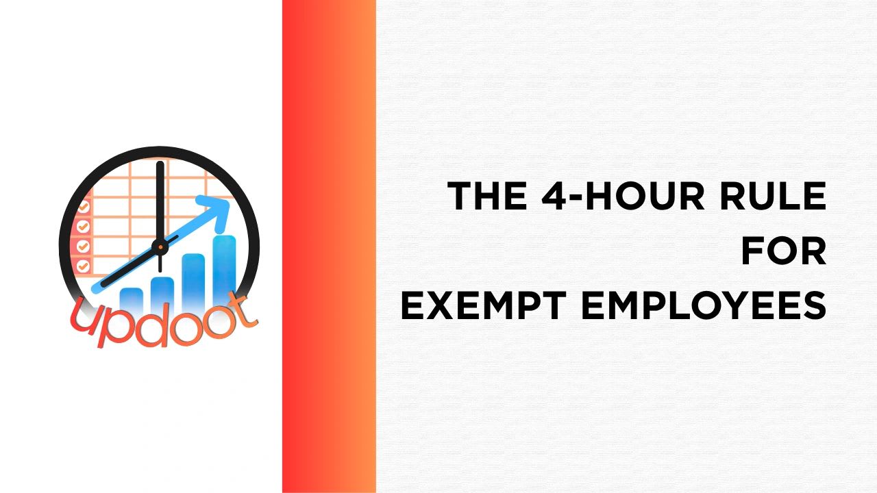 The 4 hour rule for exempt employees: what the FLSA actually says about partial-day pay deductions