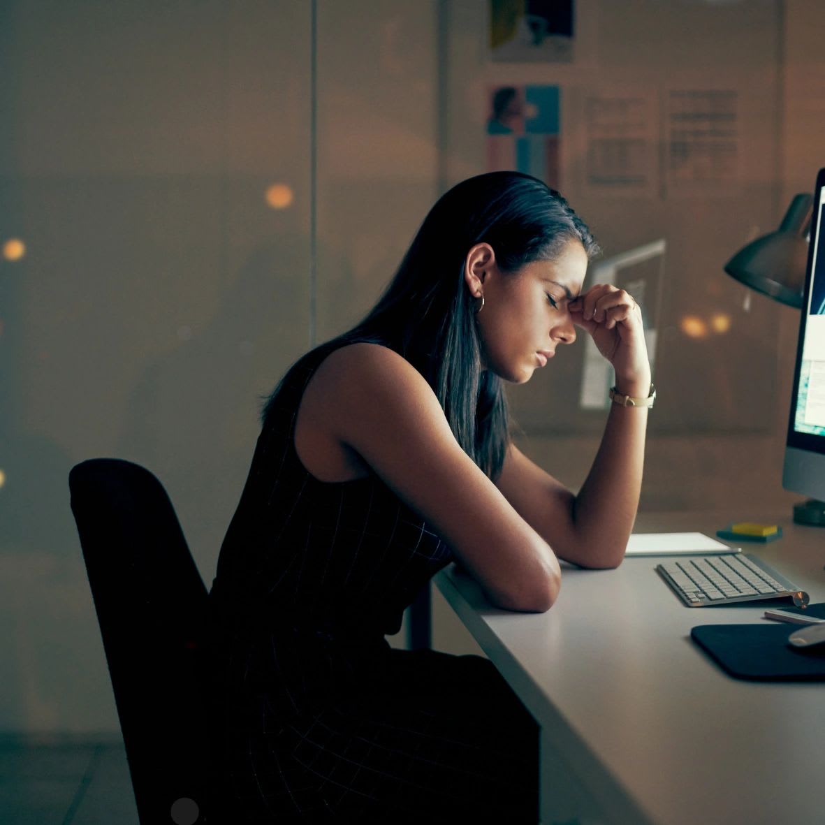Workplace graphic about workload and burnout