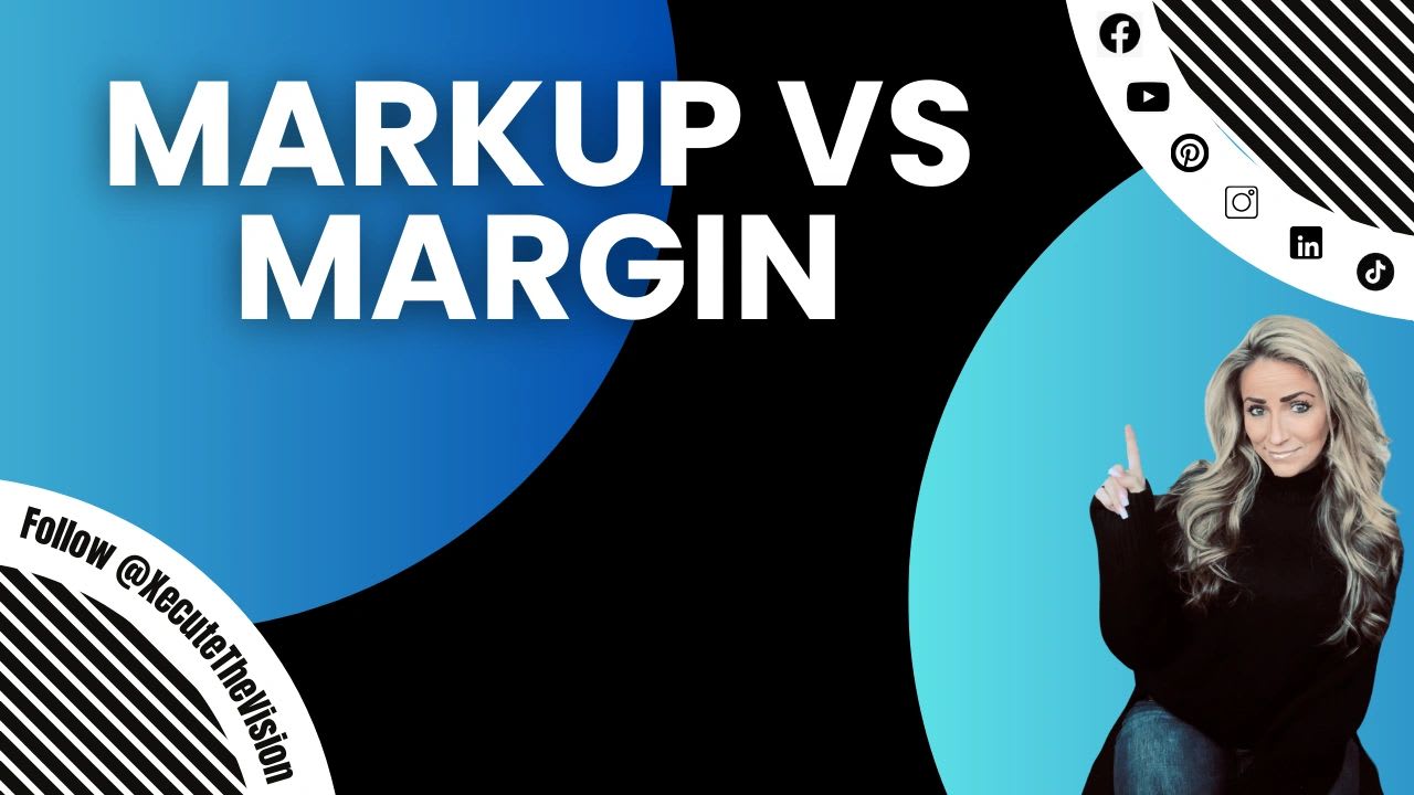 Markup vs. margin and pricing products and services