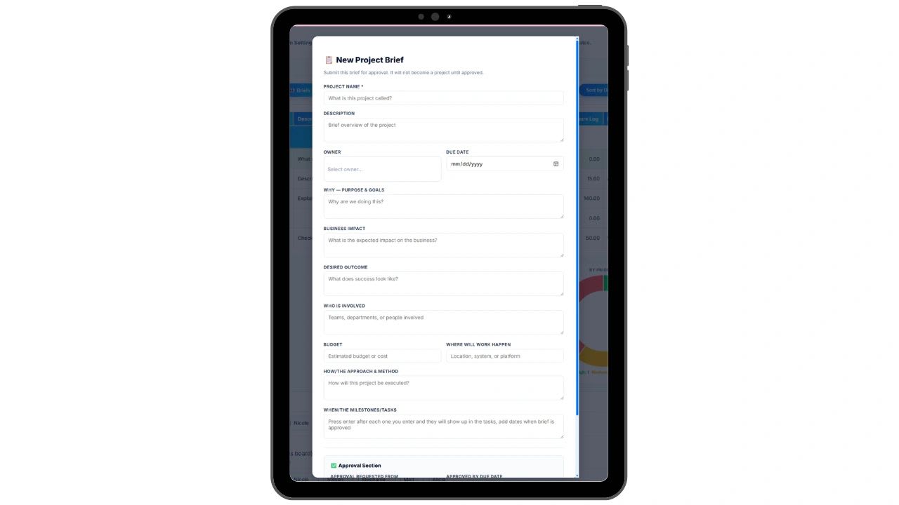 From idea to execution: the ultimate free project brief template