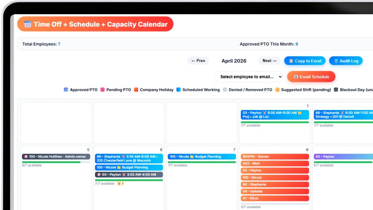 Vacation scheduling software how to find the best