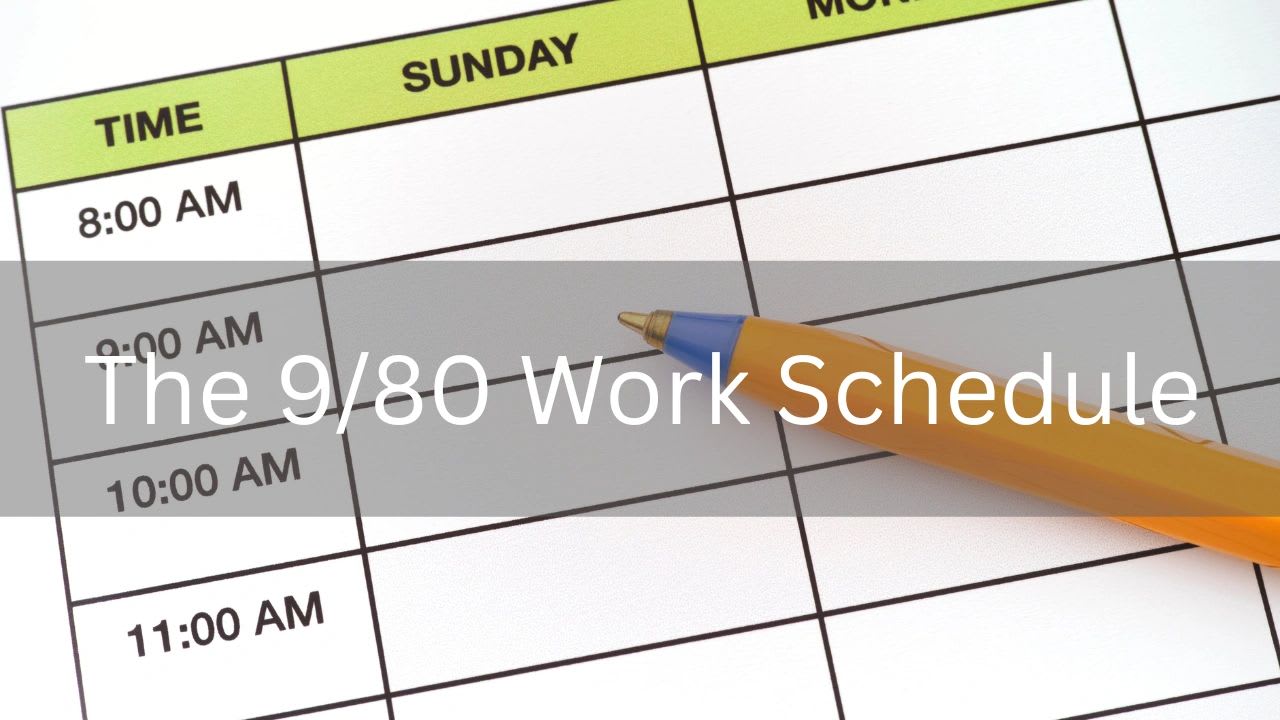 9/80 work schedule with every other Friday off