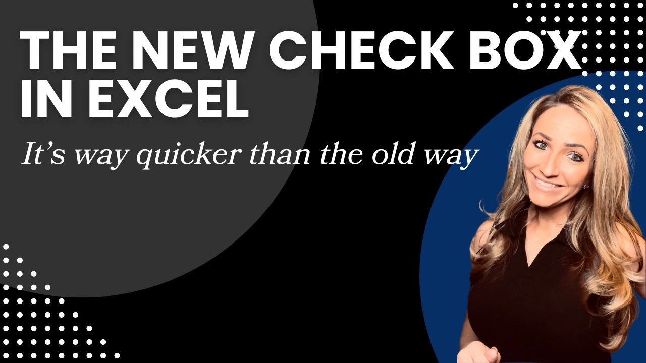 Check boxes in Excel used to track tasks