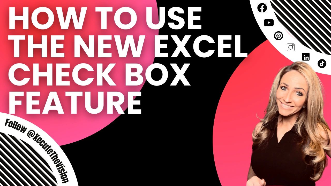 How to use the new Excel check box feature
