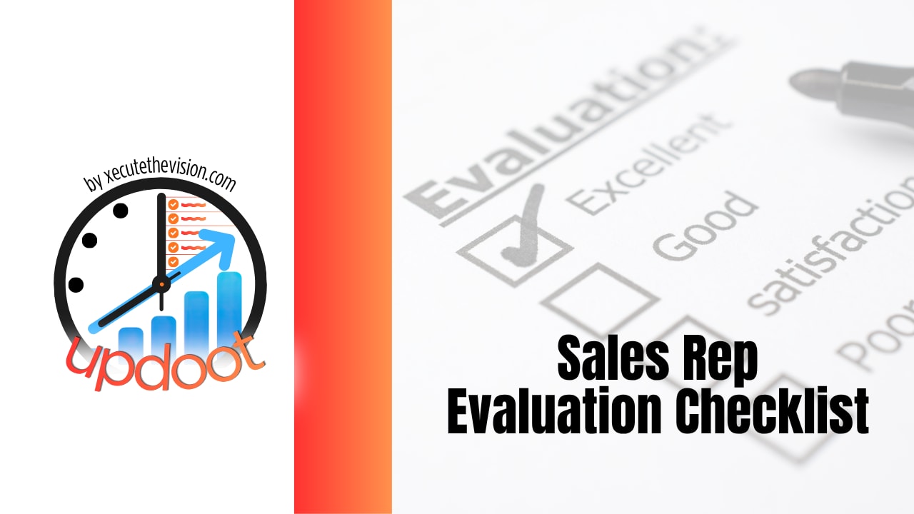 Sales rep evaluation checklist for small business