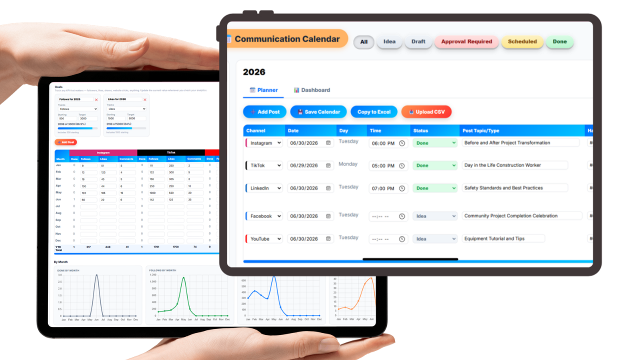 Content Planner and Dashboard