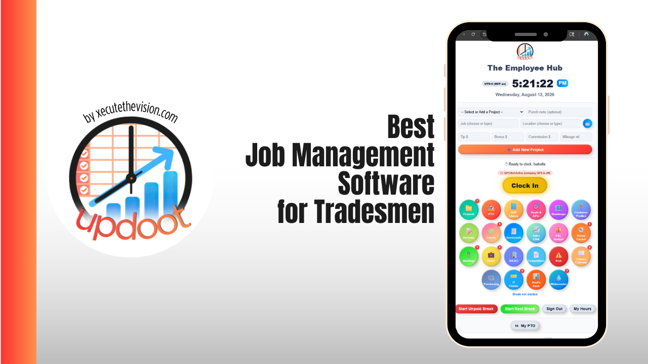 Job management software for tradesmen