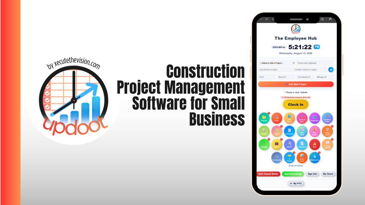 Construction project management software for small business