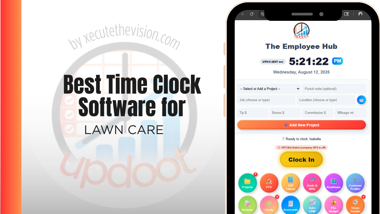 Best time clock software for lawn care and landscaping crews
