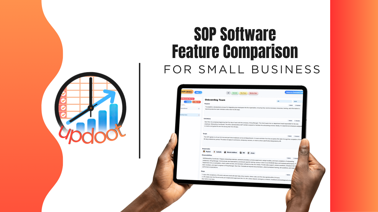 Compare best SOP software features side by side with a free interactive cheatsheet