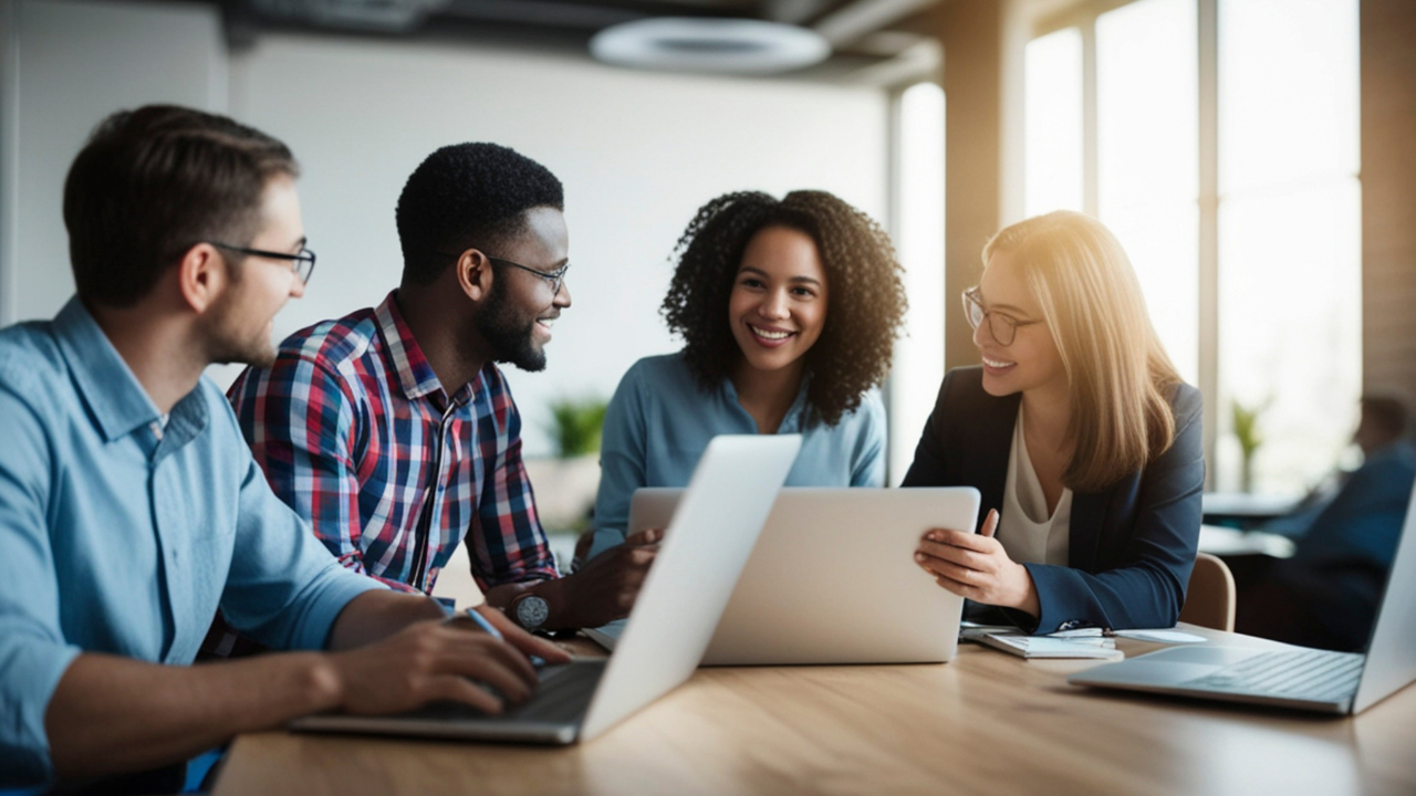 Action items assigned to team members with attendance tracking and past meeting history