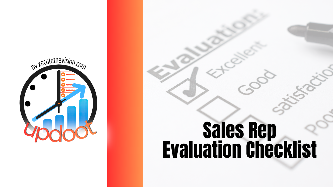 Sales rep evaluation checklist for small business