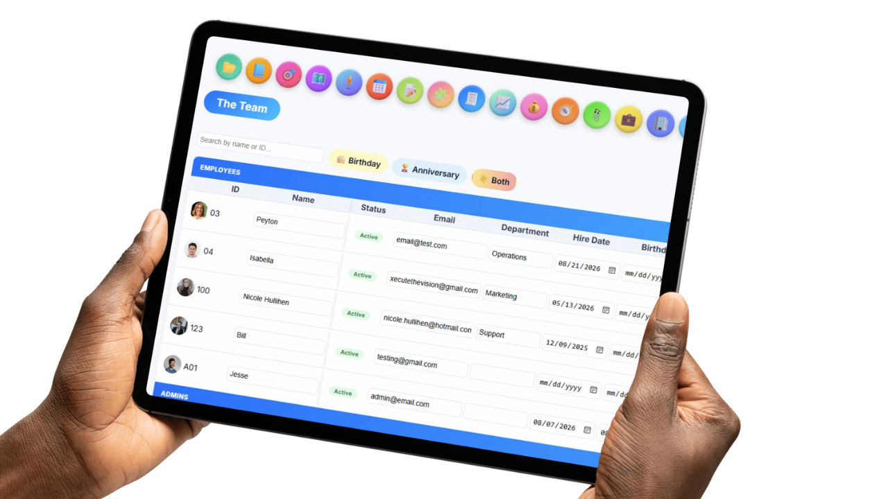 Exit interview showing start date and activation history pulled automatically from the employee record