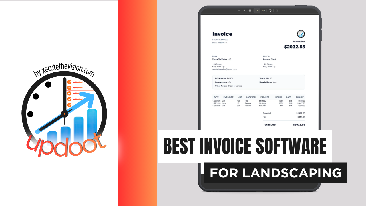 Best invoice software for landscaping companies