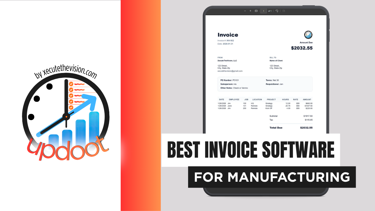 Best invoice software for manufacturing companies