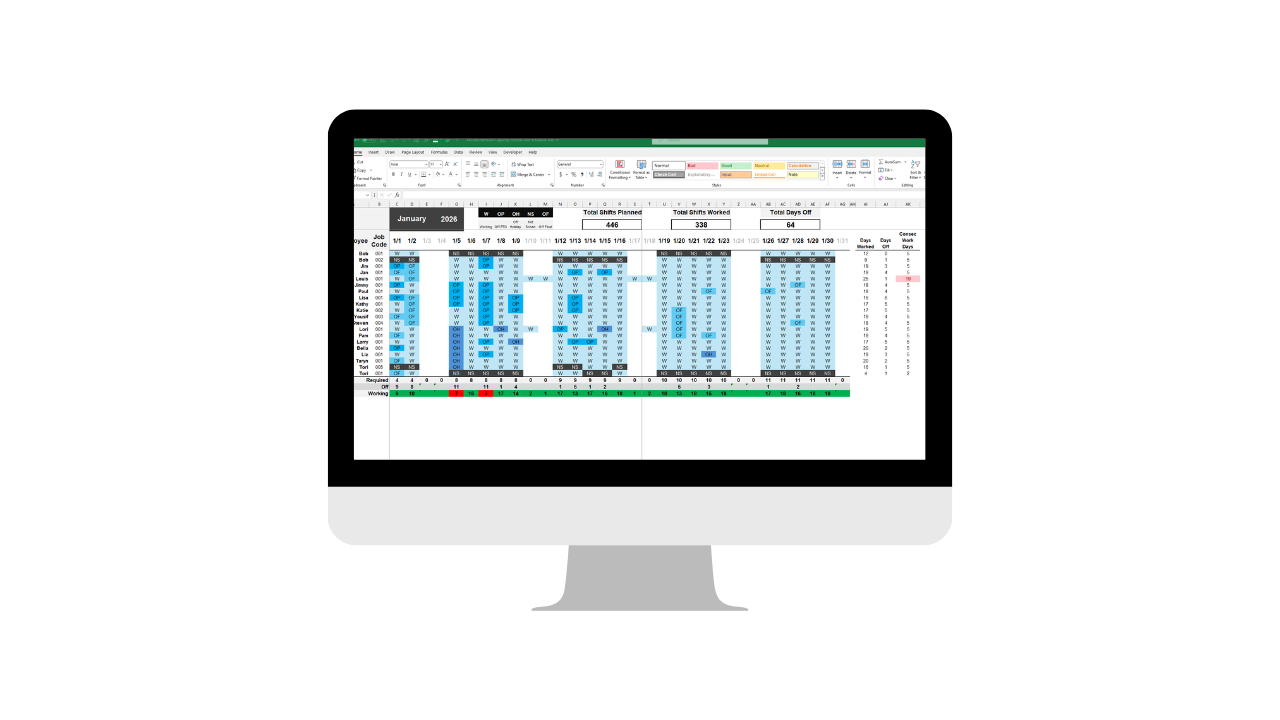 Capacity Planner Template