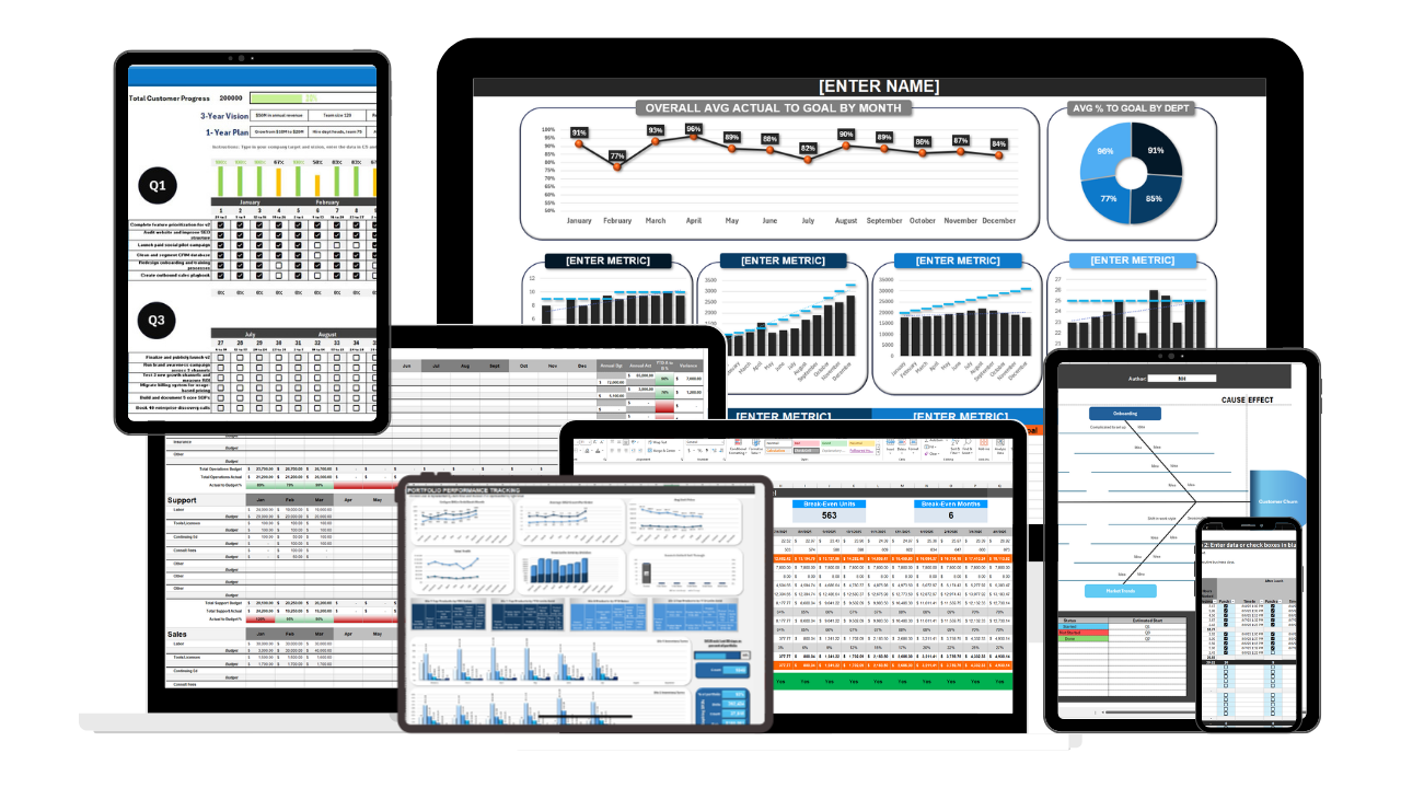 Free Tracking Sheets for Time, Forecasts, Meetings, Goals and More