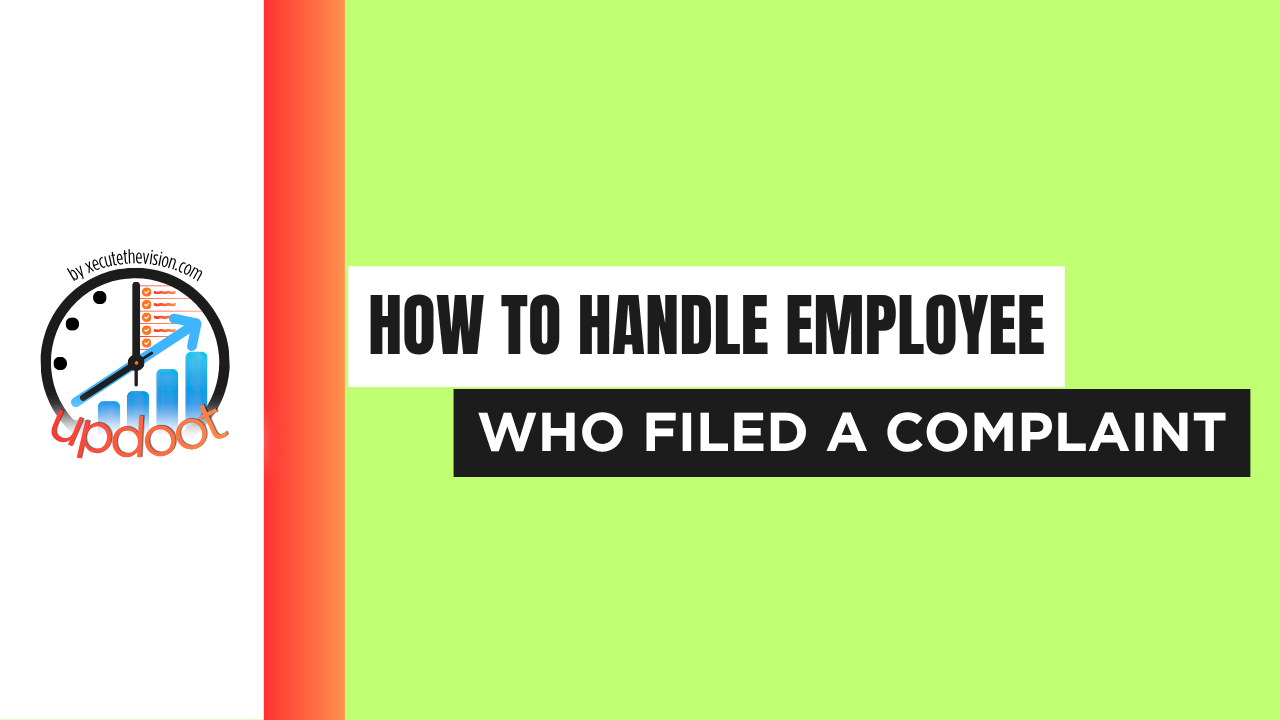 What to do when an employee files a complaint against a manager