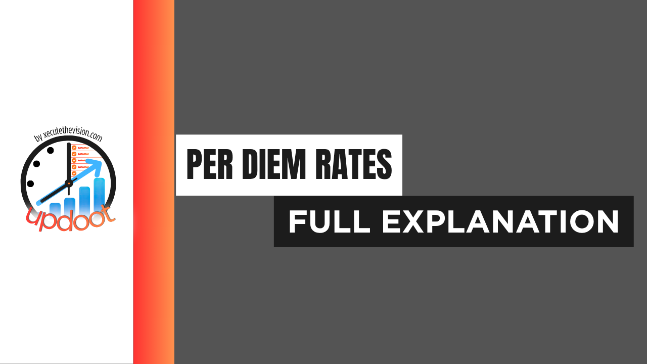 Per diem rates explained for business travel