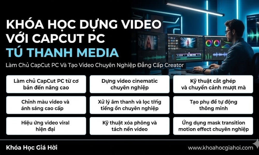 Khóa Học Dựng Video Với Capcut Pc Tú Thanh Media