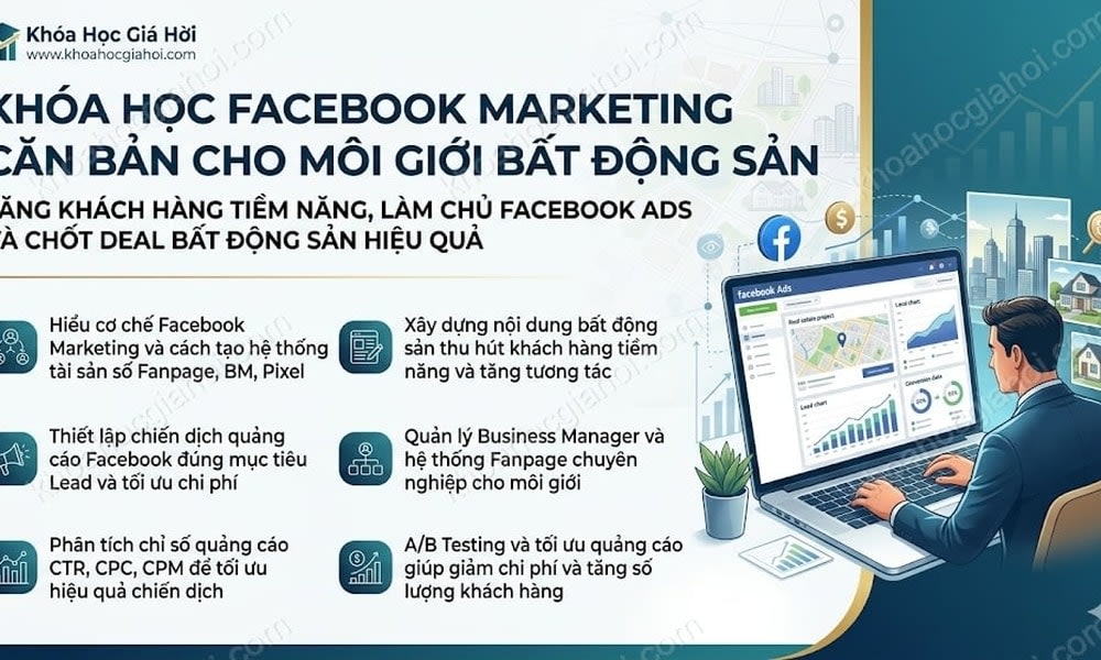Khóa Học Facebook Marketing Căn Bản Cho Môi Giới Bất Động Sản