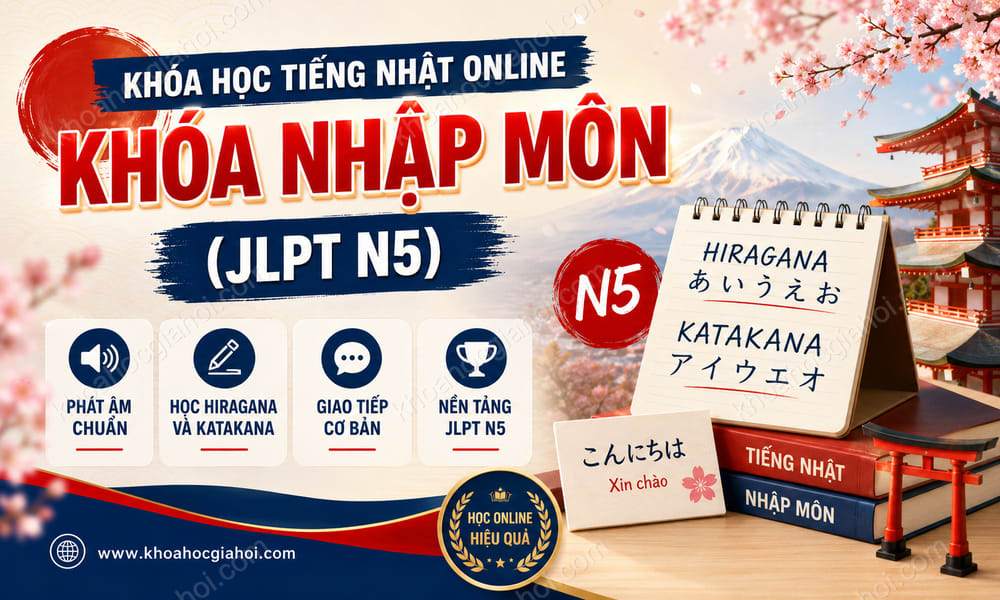 Khóa Học Tiếng Nhật Online - Khóa Nhập Môn
