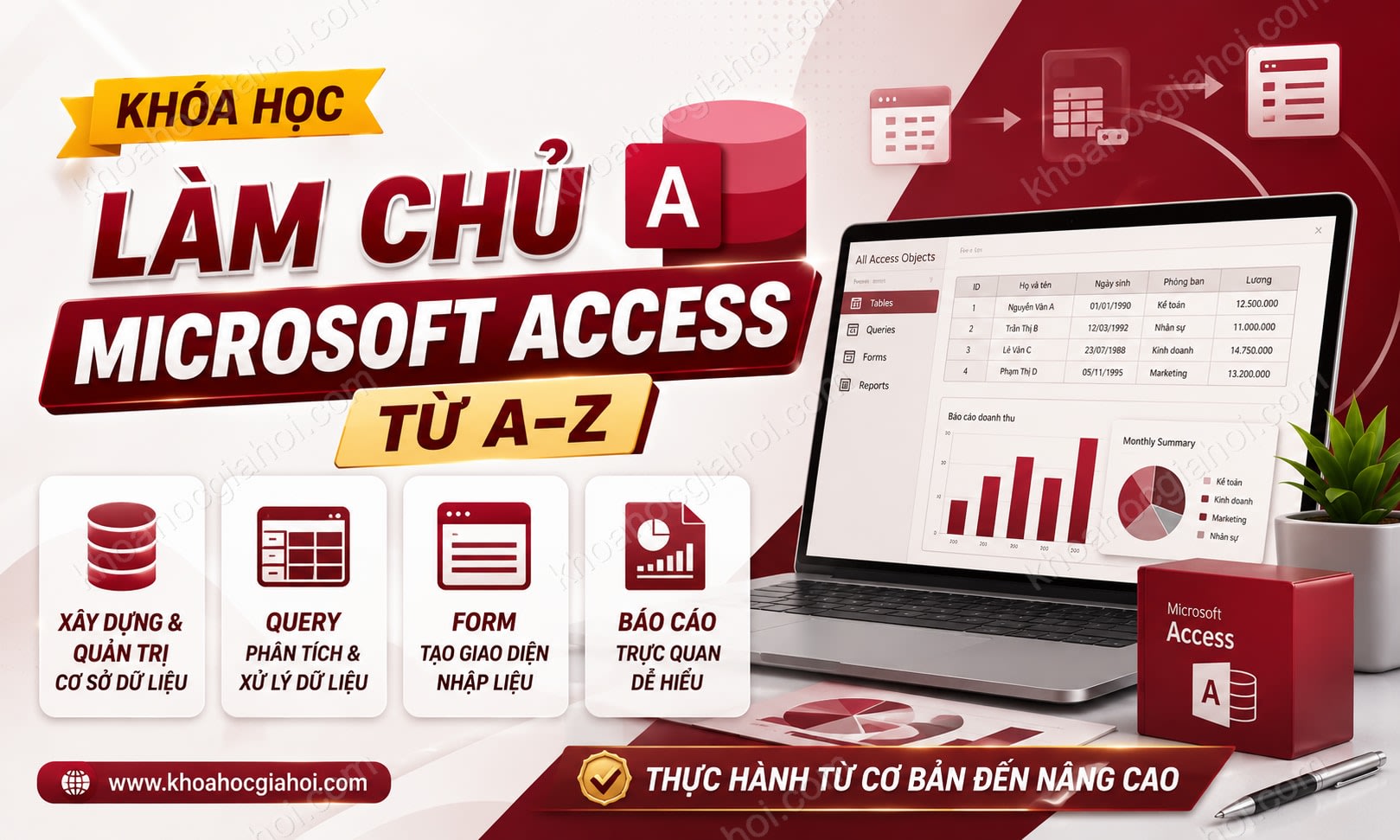 Khóa Học Làm Chủ Công Cụ Microsoft Access Từ A–z
