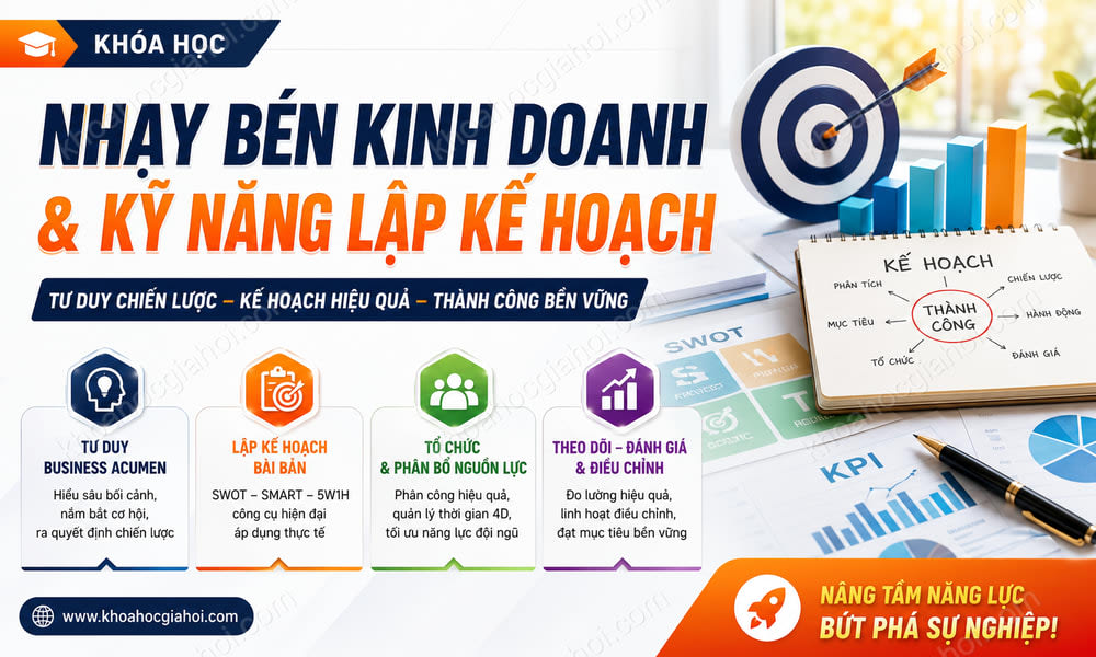 Khóa Học Nâng Cao Nhạy Bén Kinh Doanh Và Kỹ Năng Lập Kế Hoạch