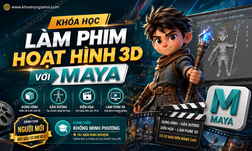 Khóa Học Làm Phim Hoạt Hình 3d Với Maya