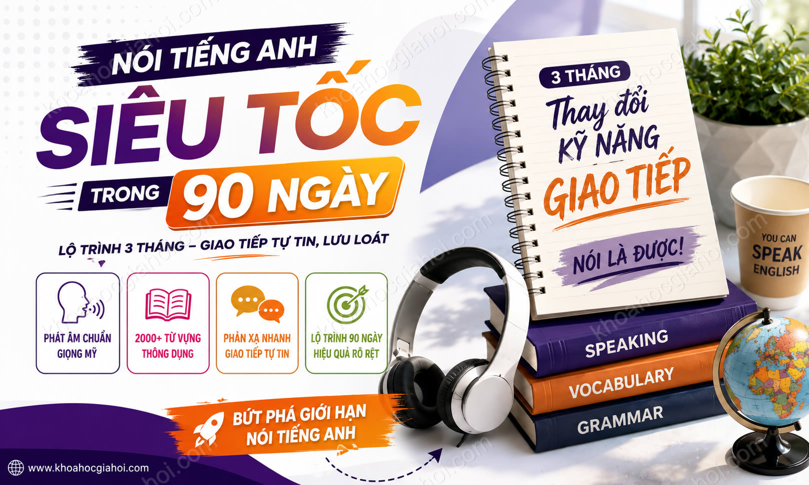 Khóa Học Nói Tiếng Anh Siêu Tốc Trong 90 Ngày