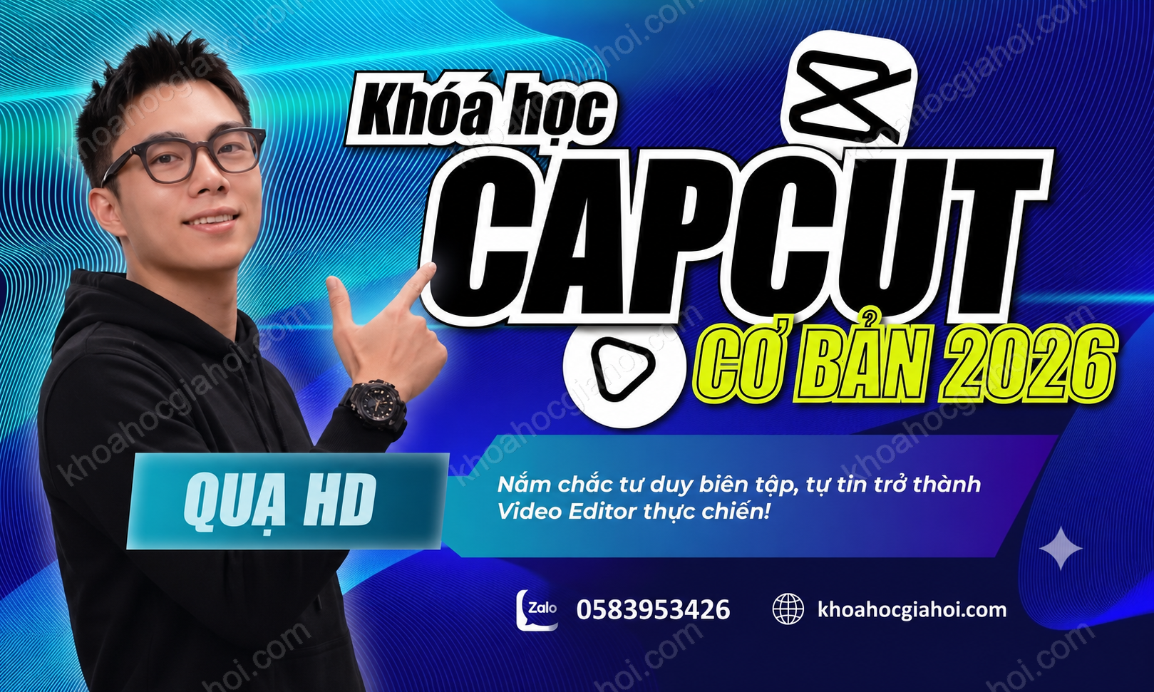 Trọn Bộ Khóa Học Capcut PC 2026 – Quạ HD: Dựng Video Chuyên Nghiệp Từ Con Số 0