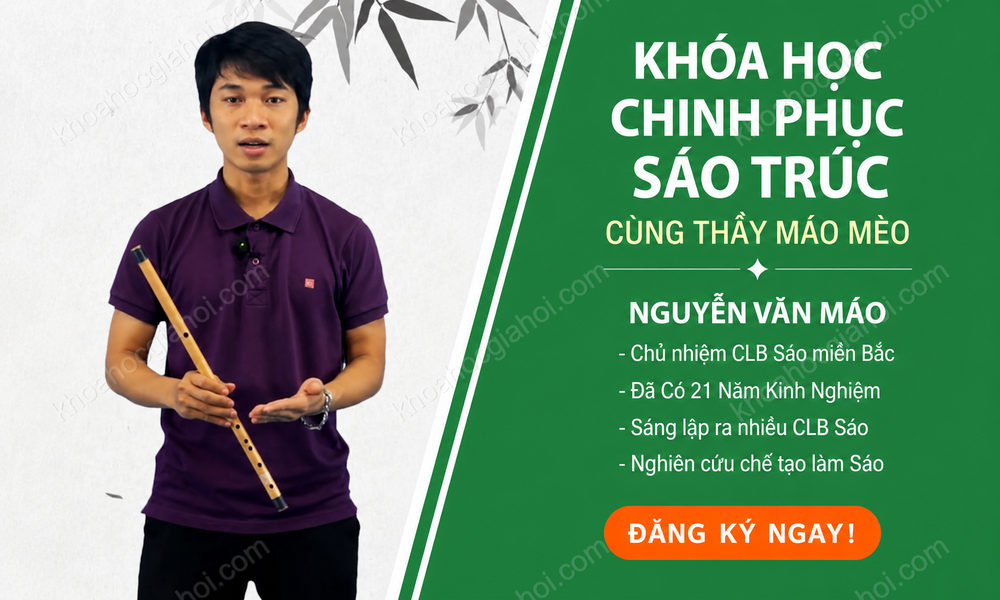 Khóa Học Chinh Phục Sáo Trúc Cùng Thầy Mão Mèo