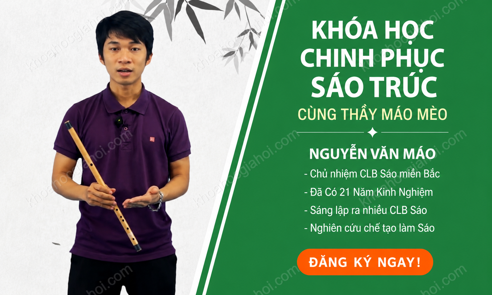 Khóa Học Chinh Phục Sáo Trúc Cùng Thầy Mão Mèo Khóa Học Chinh Phục Sáo Trúc Cùng Thầy Mão Mèo