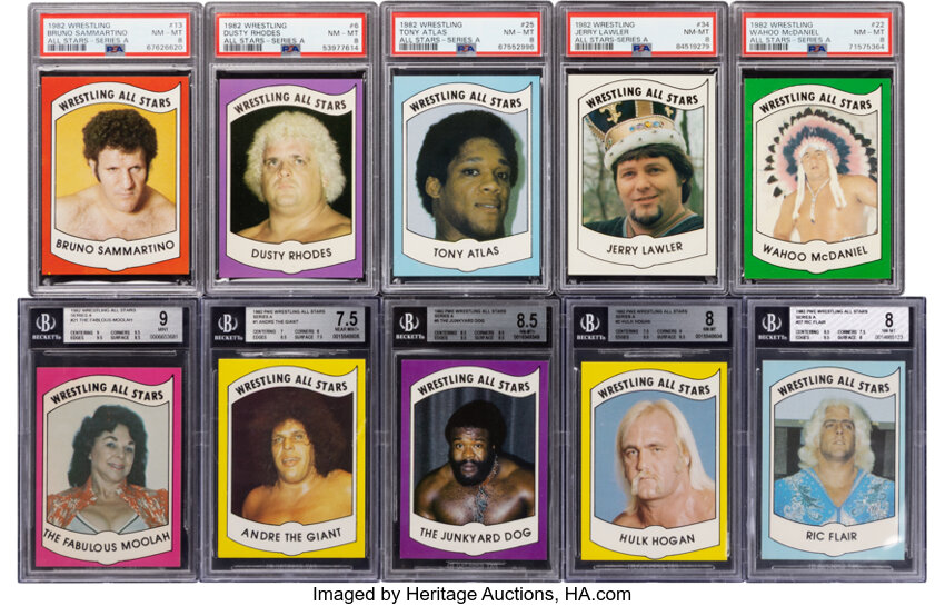 1982 Wrestling All Stars Series A Completely Graded Set
(36).