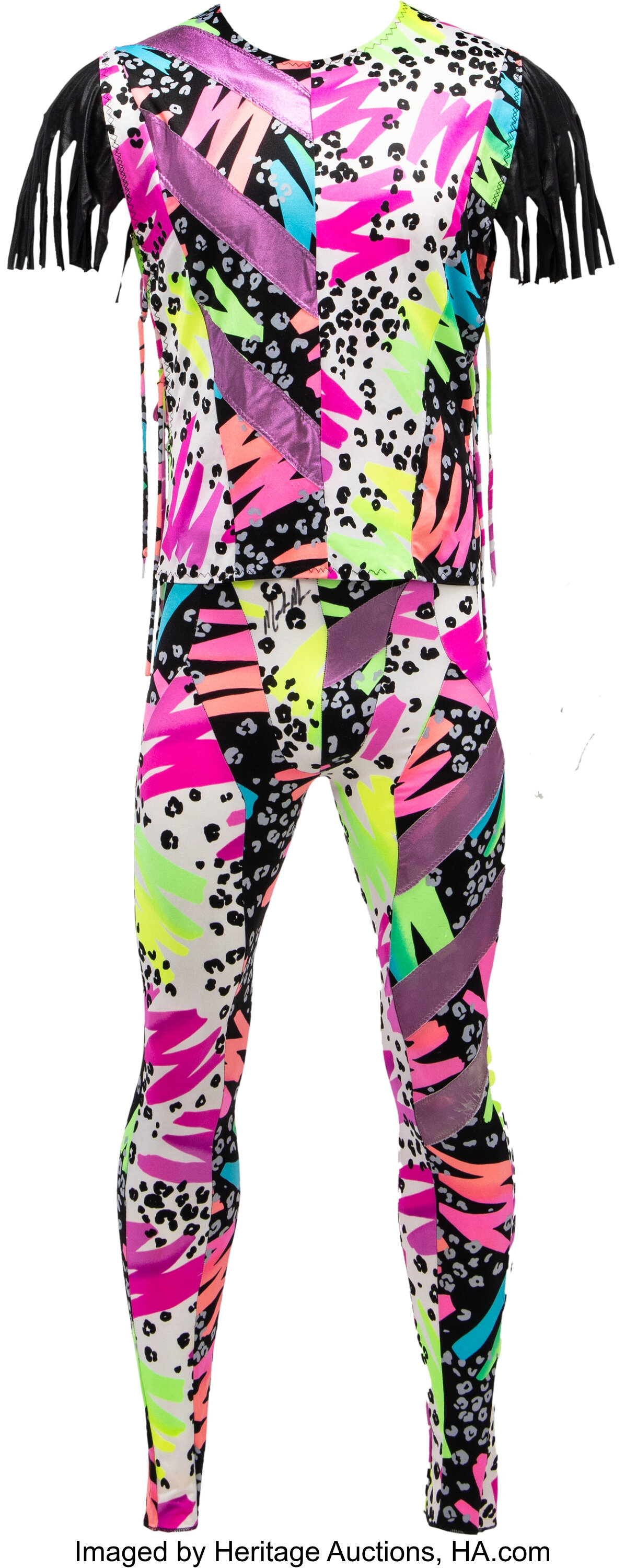 1993-96 Macho Man Randy Savage Ring Worn & Signed Outfit from
Beginning of nWo Feud & Worn Against Headshrinker Fatu During
Monday Night Raw from The Macho Man Randy Savage Collection.