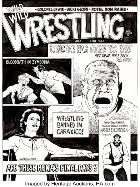 Jaime Hernandez Love and Rockets #23 Back Cover Original Art (Fantagraphics, 1987)