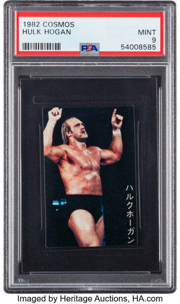 1982 Cosmos Hulk Hogan Rookie PSA Mint 9